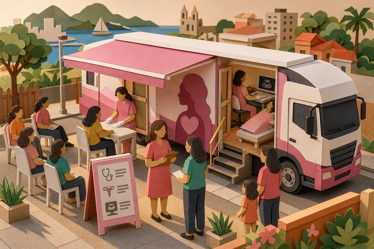 Carreta itinerante percorre bairros de Macaé com atendimento voltado às mulheres