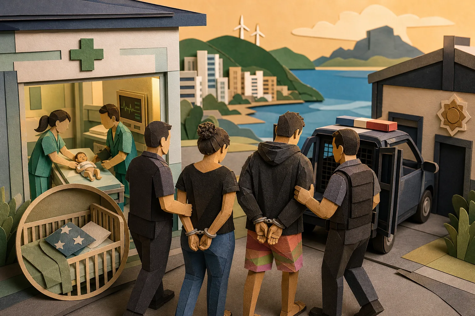 Casal é preso por suspeita de asfixiar e matar bebê de oito meses no RJ
