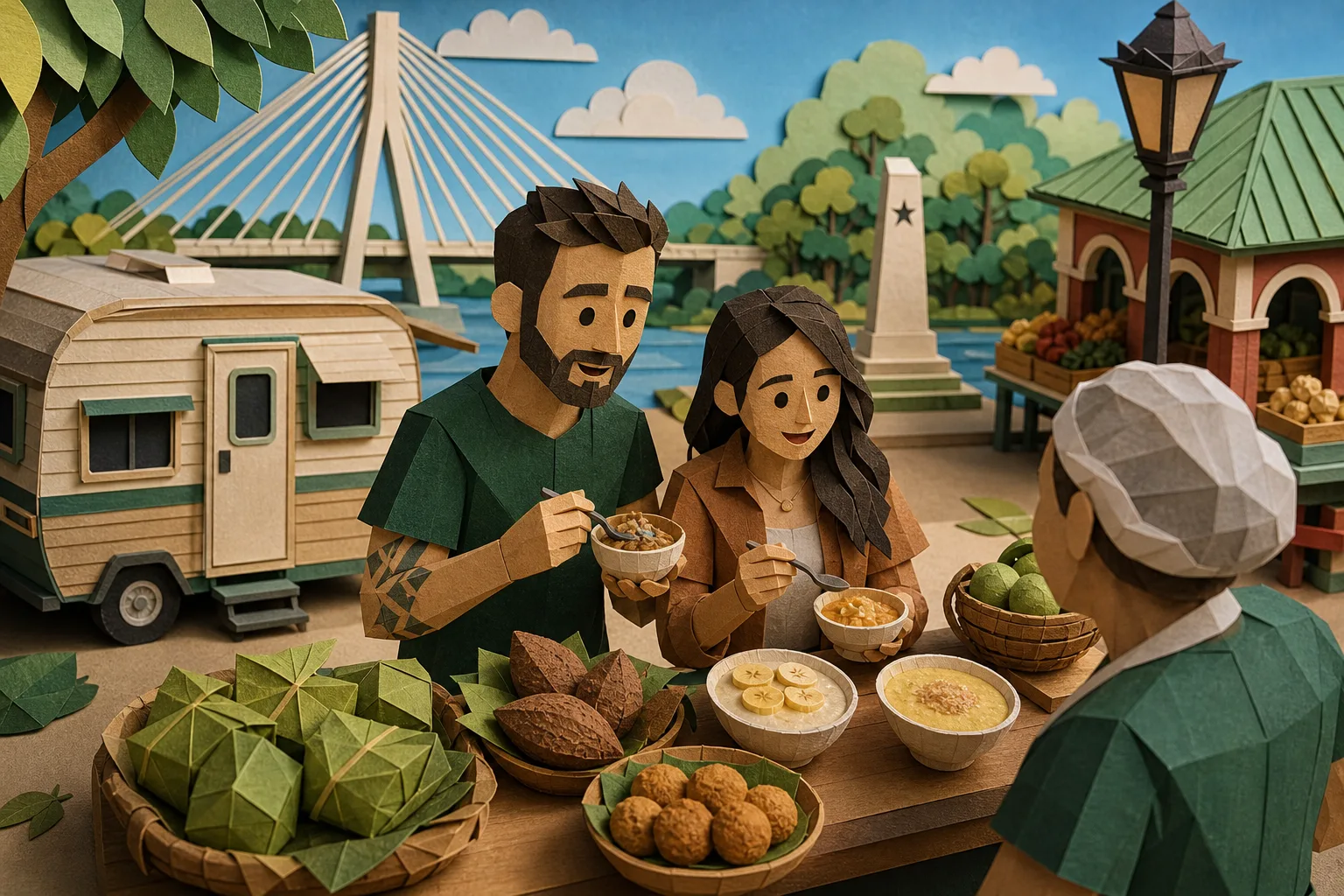 Casal que vive em trailer visita Rio Branco antes de seguir roteiro rumo ao Peru