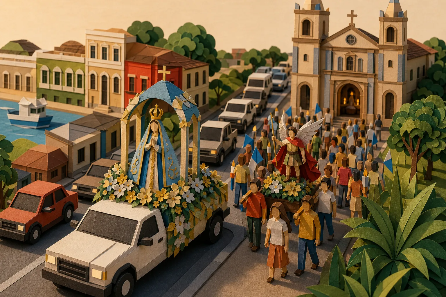 Celebrações da padroeira de Santarém têm início com cortejo de veículos