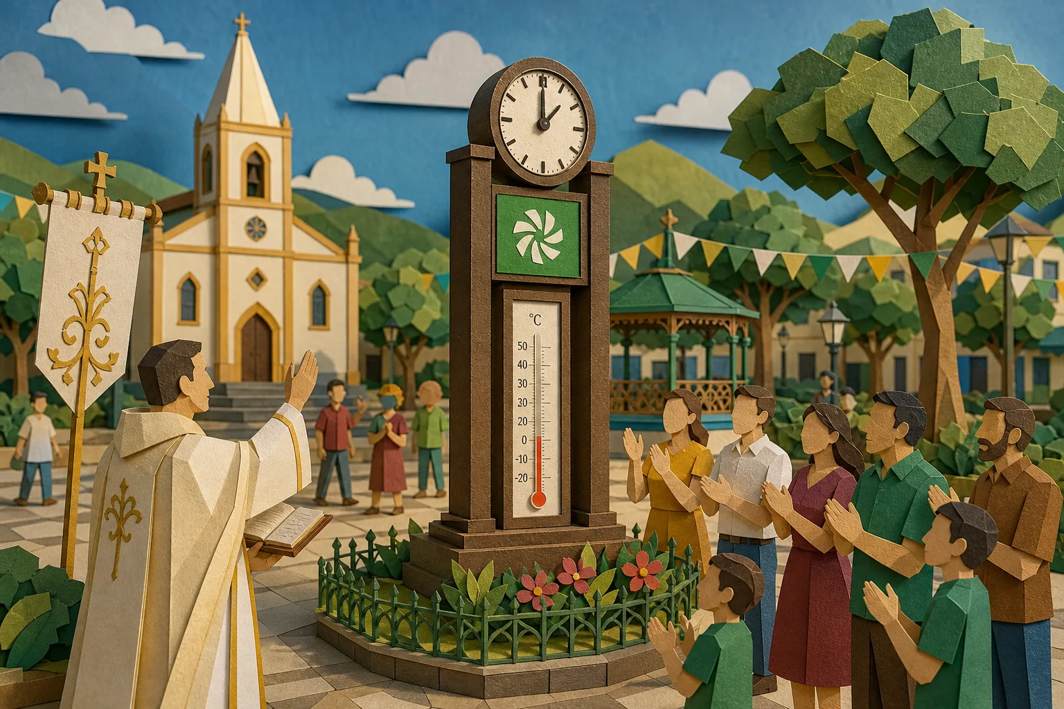 Centro de Teresópolis passa a contar com novo relógio e termômetro de rua