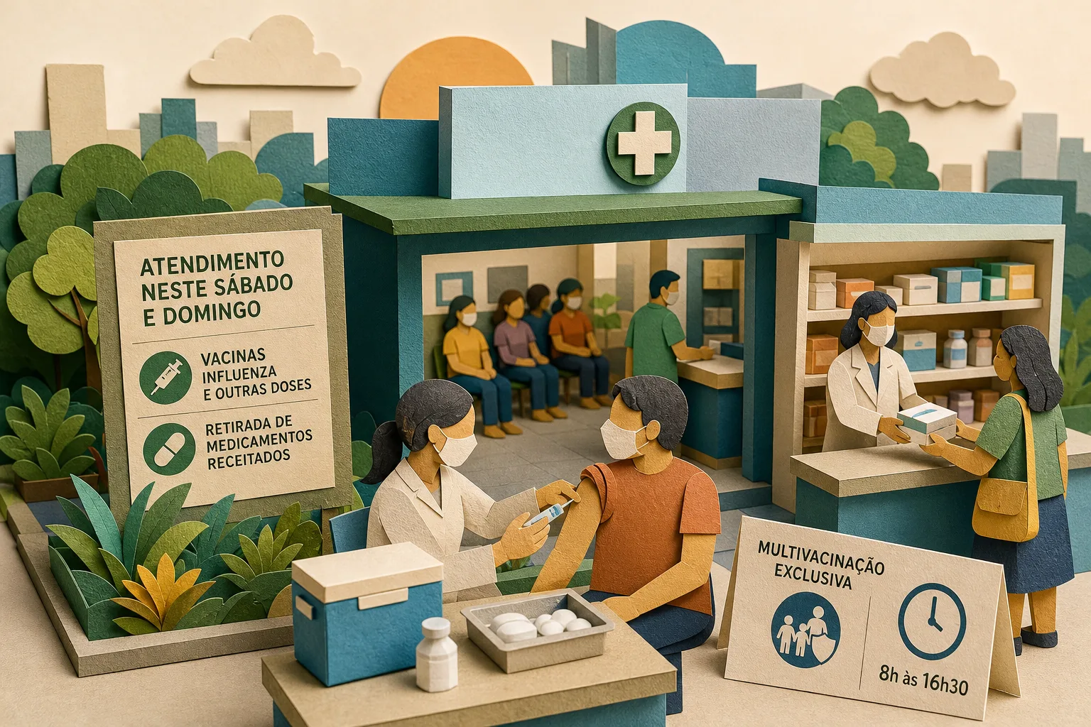 Centros de saúde da capital cearense ofertam vacinas e medicamentos no sábado e domingo
