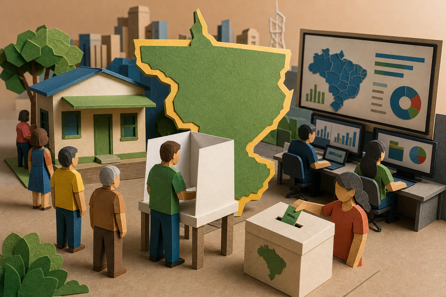 Cerca de 2,6 milhões de pessoas vão às urnas no primeiro turno em Mato Grosso