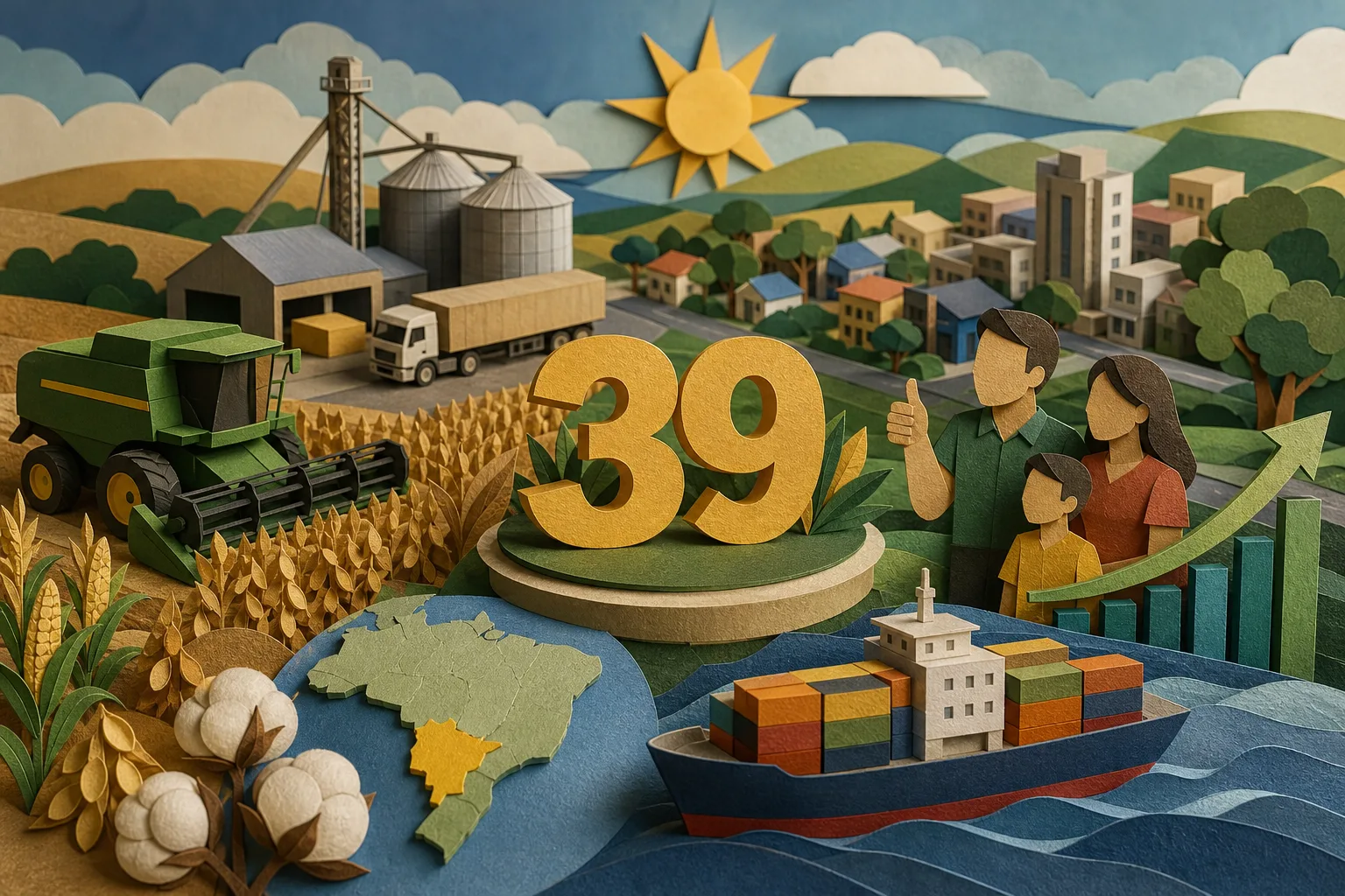 Chapadão do Sul celebra 39 anos como destaque no agronegócio e no progresso social