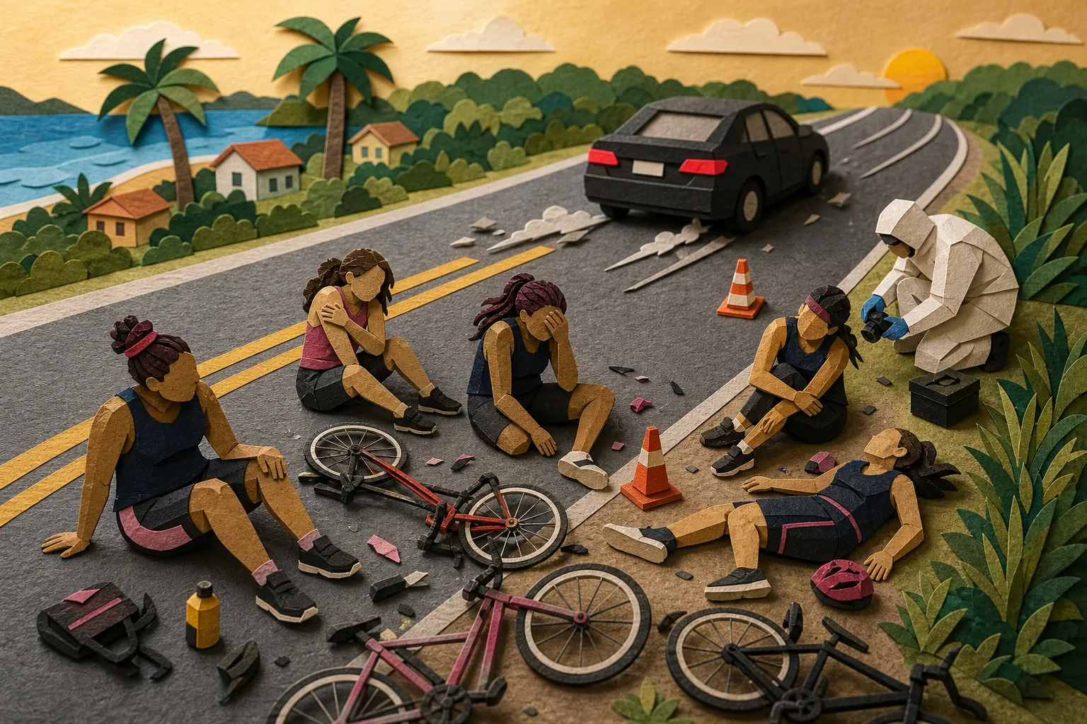 Ciclista morre e outras quatro mulheres ficam feridas em atropelamento no RN