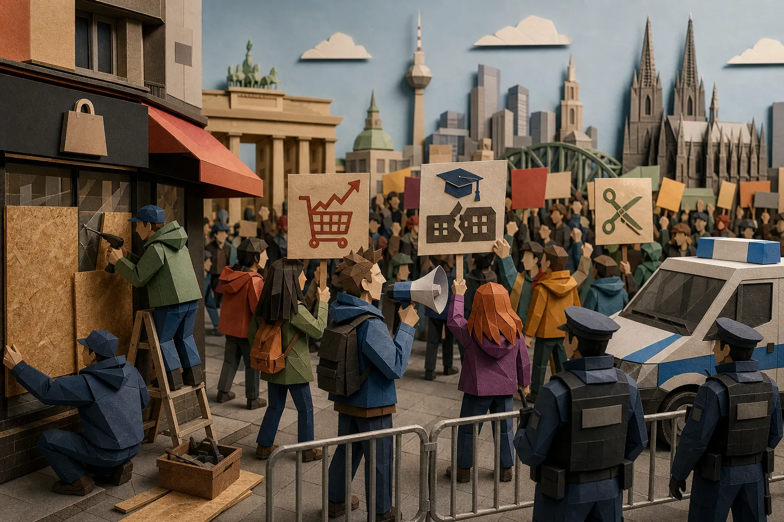Cidades alemãs reforçam a segurança para manifestações com 170 mil jovens
