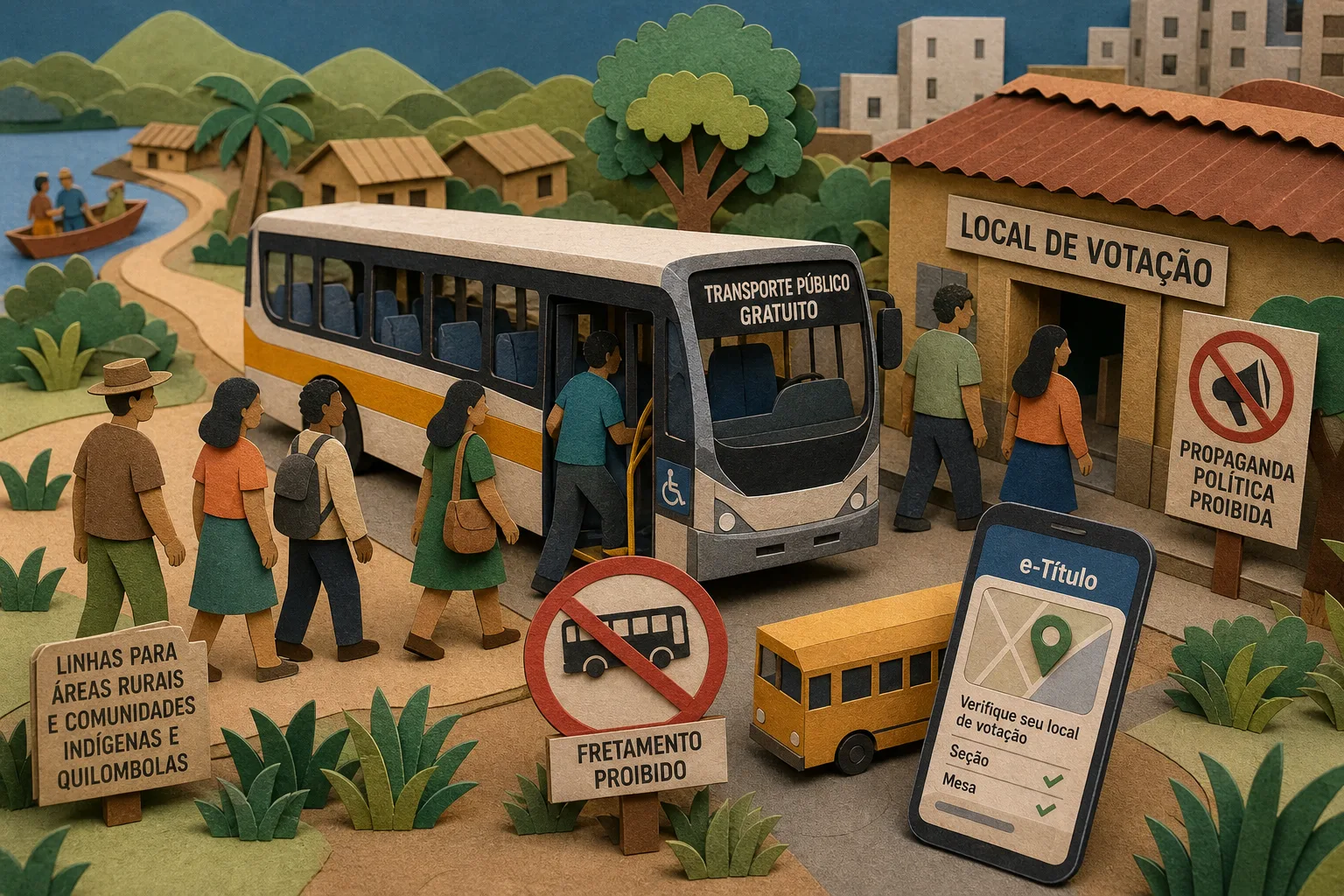 Cidades devem garantir gratuidade e frota de dias úteis no segundo turno