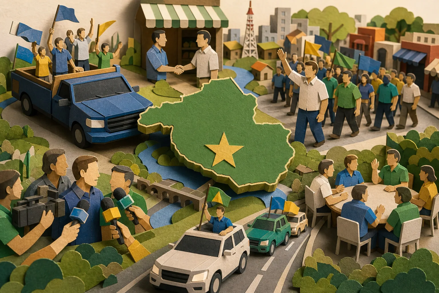 Cinco postulantes ao governo de Rondônia realizam atos de campanha pelo estado