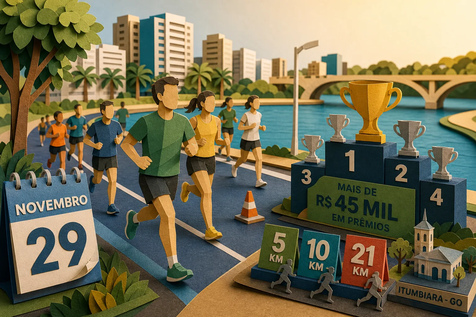 Circuito de corrida de rua em Itumbiara oferece mais de R$ 45 mil em prêmios