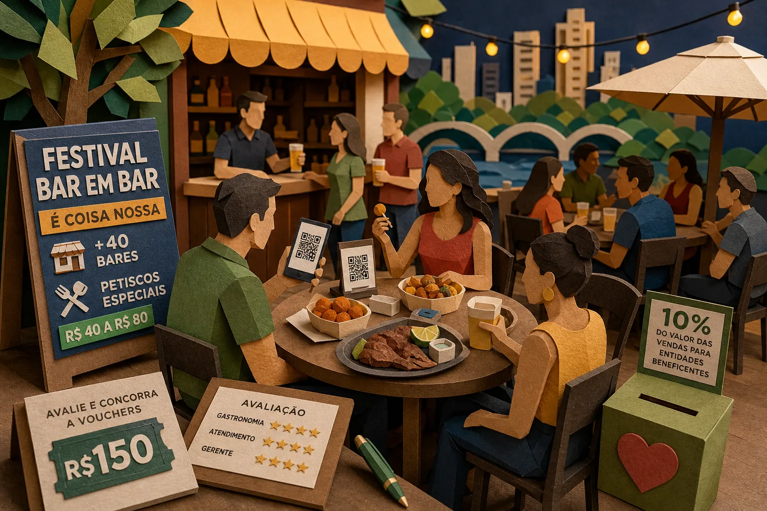 Circuito gastronômico reúne dezenas de botecos e petiscos especiais na capital goiana