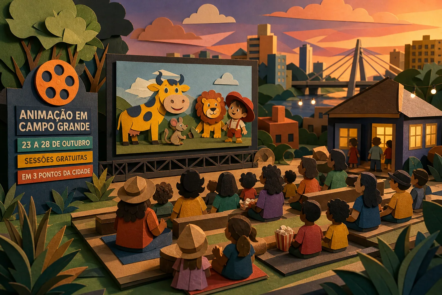 Circuito nacional exibe filmes de animação gratuitos em três pontos de Campo Grande