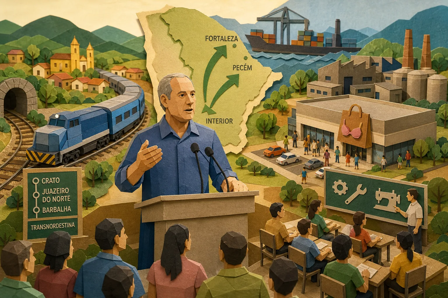 Ciro Gomes defende industrialização do interior para descentralizar economia no Ceará