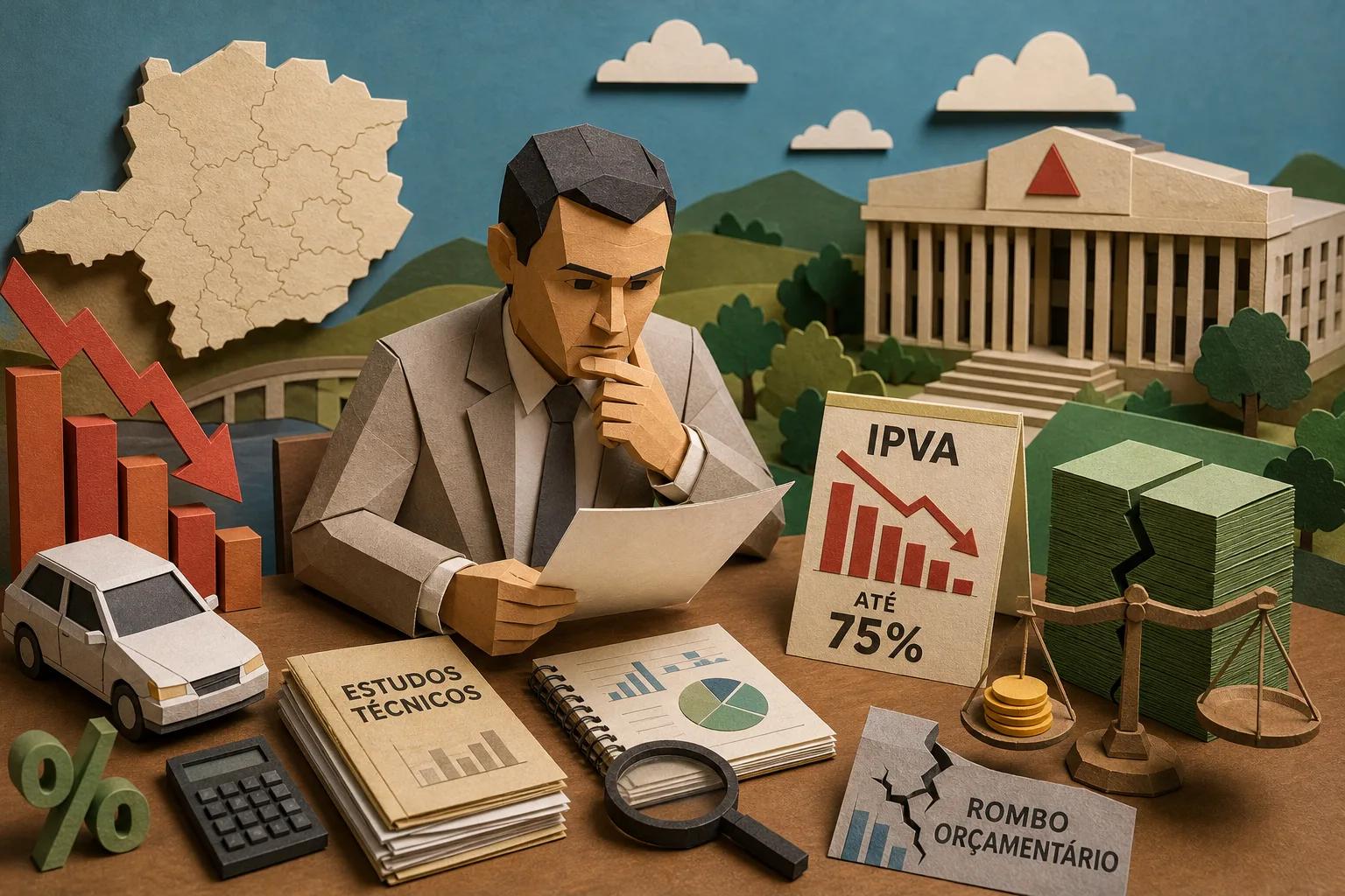 Cleitinho condiciona corte no IPVA em Minas Gerais a estudos técnicos prévios