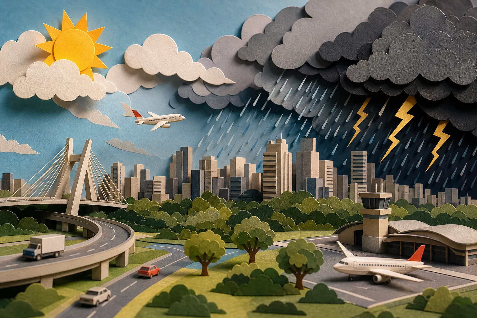 Clima instável atinge Guarulhos com risco de temporal e máxima de 27 graus