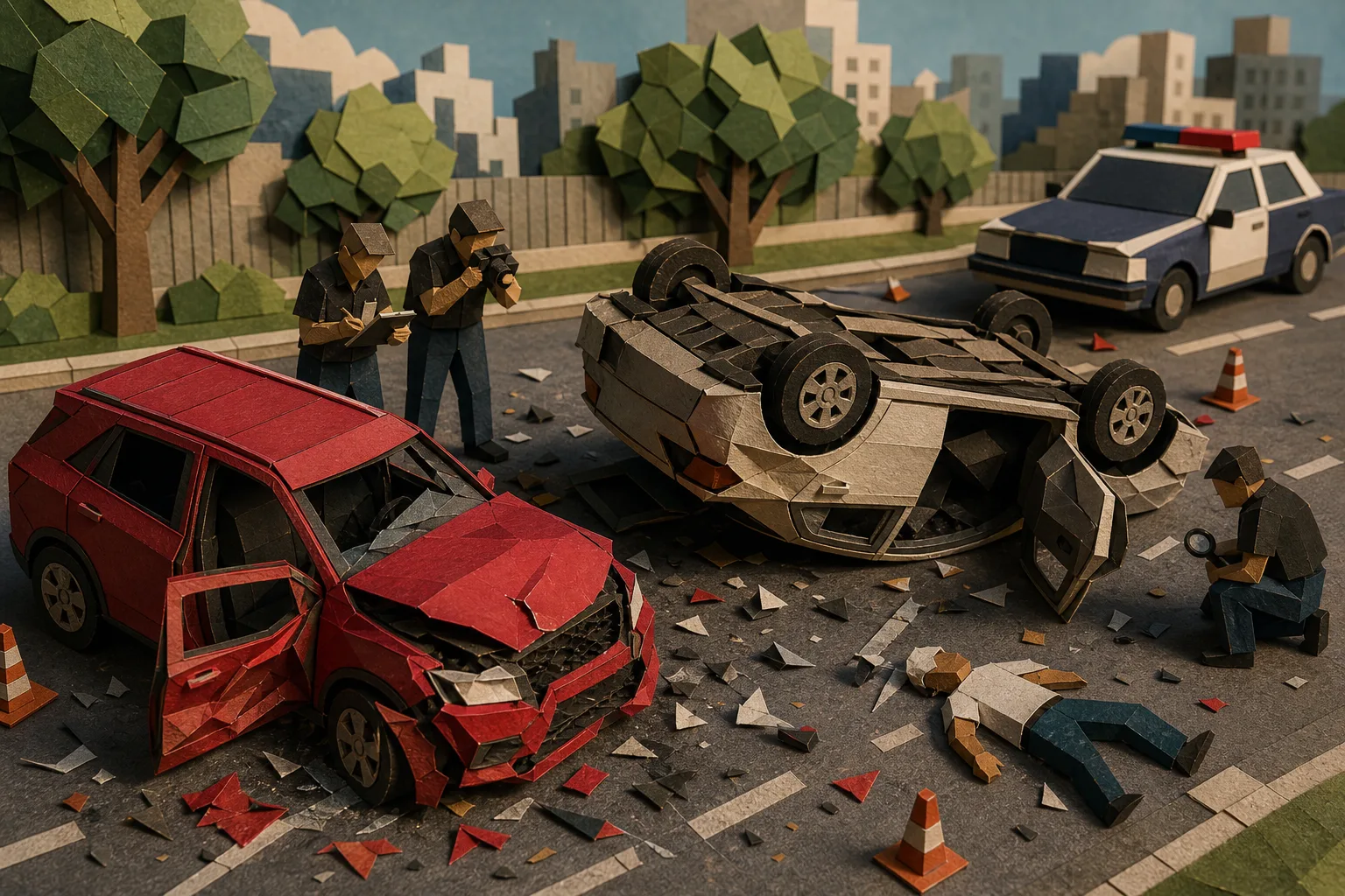 Colisão e capotamento causam morte de condutor na Avenida Luís Eduardo Magalhães