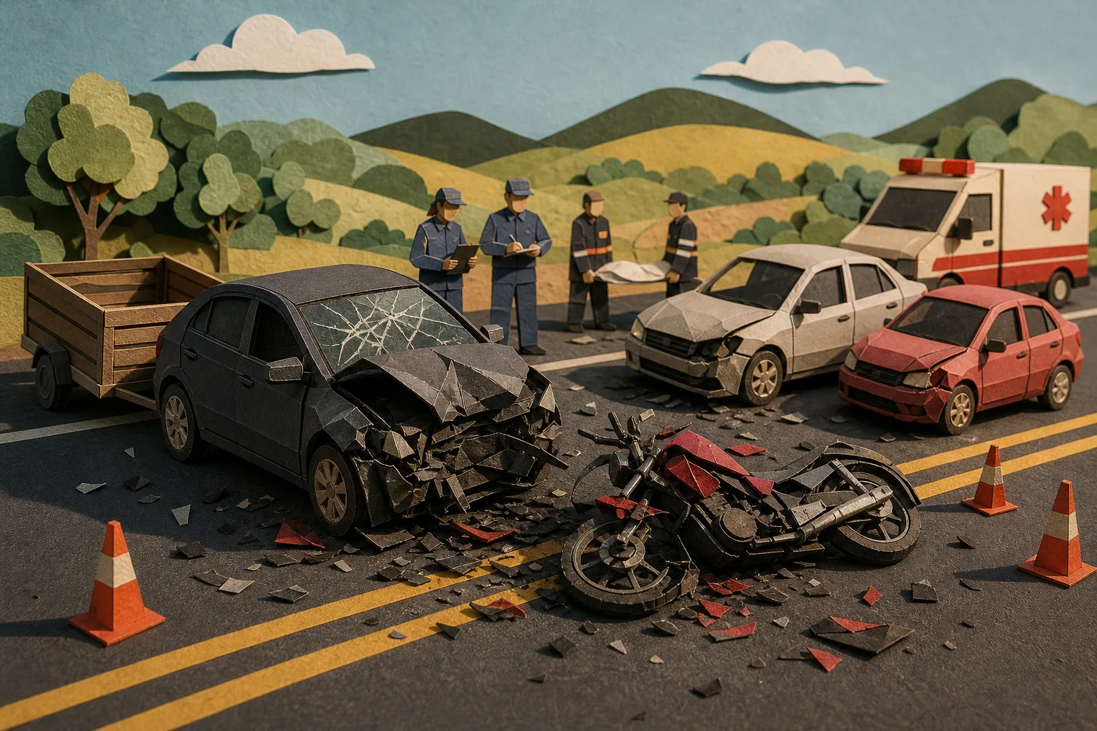 Colisão frontal na MGC-452 deixa motociclista morta em trecho de Uberlândia