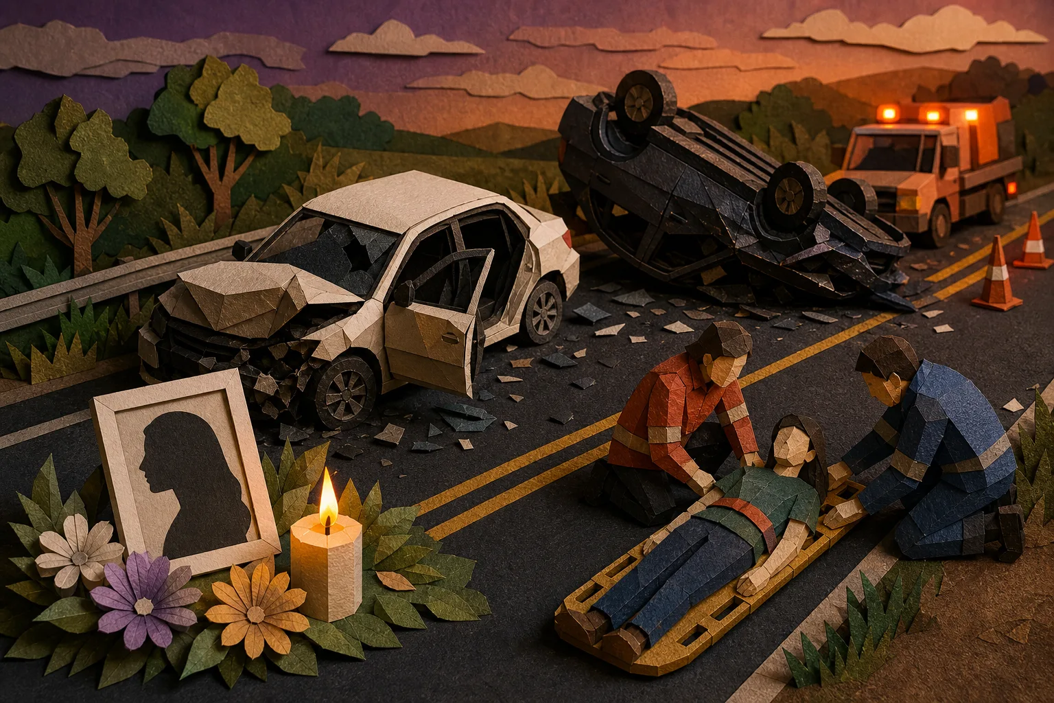 Colisão frontal na SP-255 deixa uma vítima fatal e três feridos em Bocaina