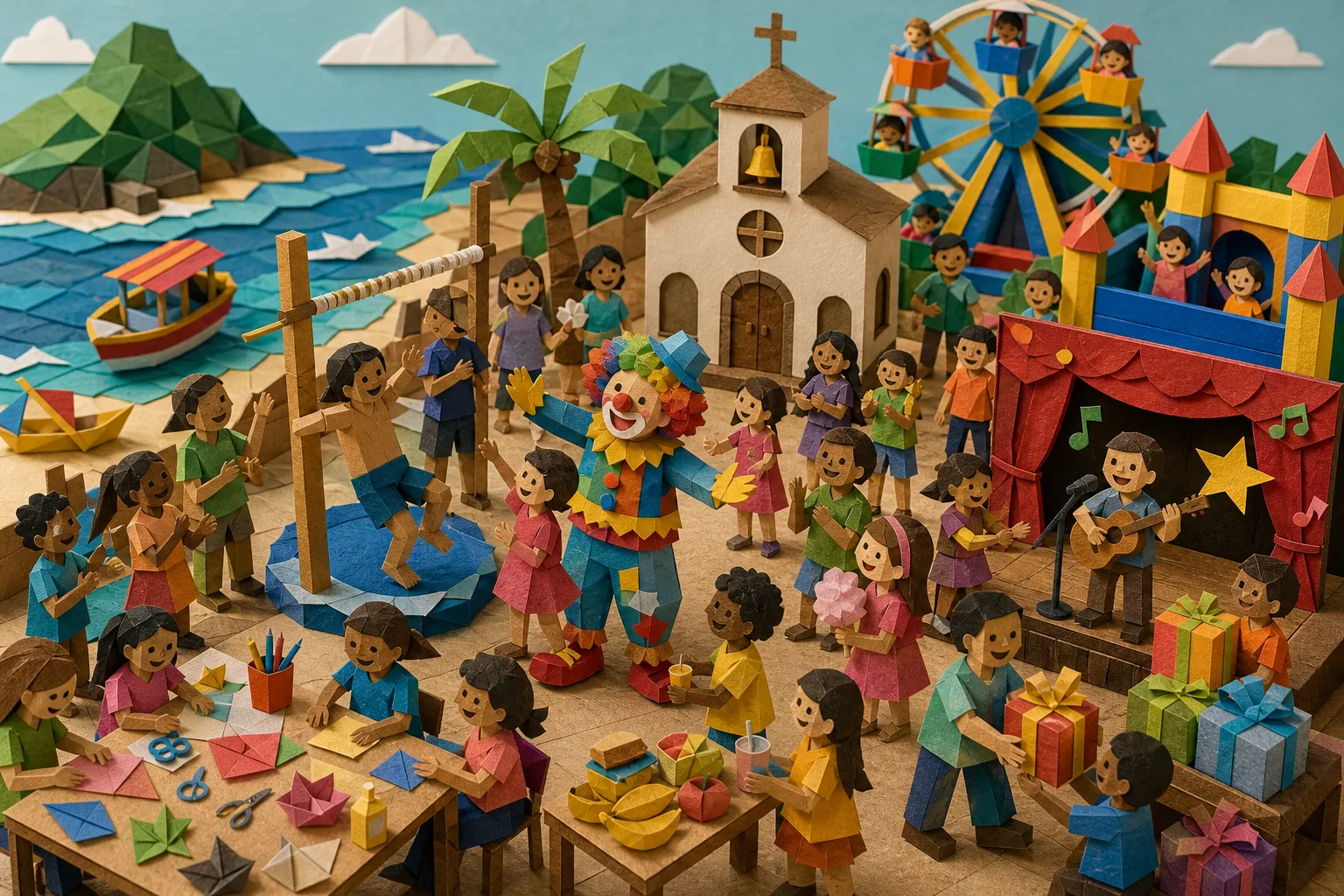 Comemorações do Dia das Crianças reúnem moradores em dois pontos de Fernando de Noronha