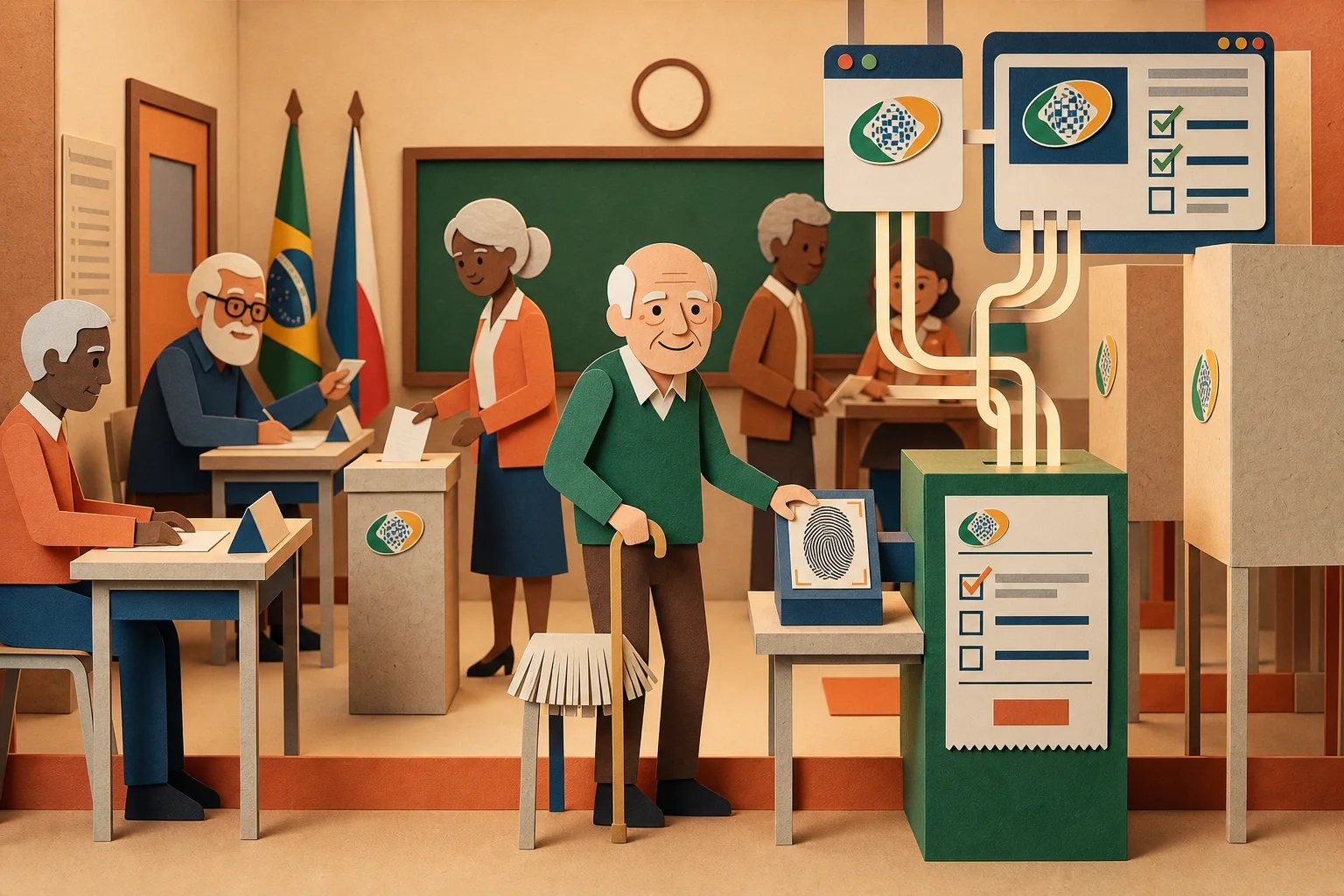 Comparecimento às urnas passa a valer como prova de vida para segurados do INSS