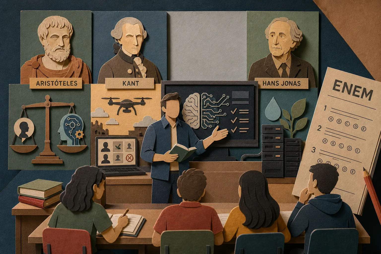 Conceitos de filósofos clássicos explicam impactos da inteligência artificial no Enem