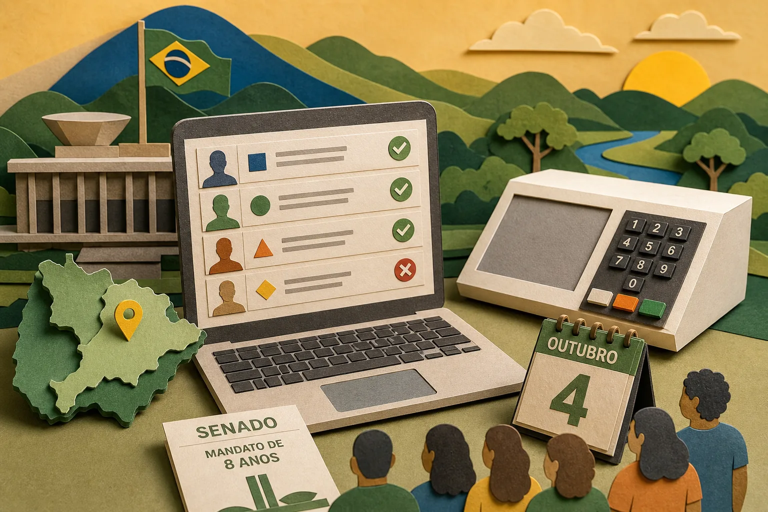 Concorrentes ao Senado por Roraima têm perfis e dados eleitorais divulgados