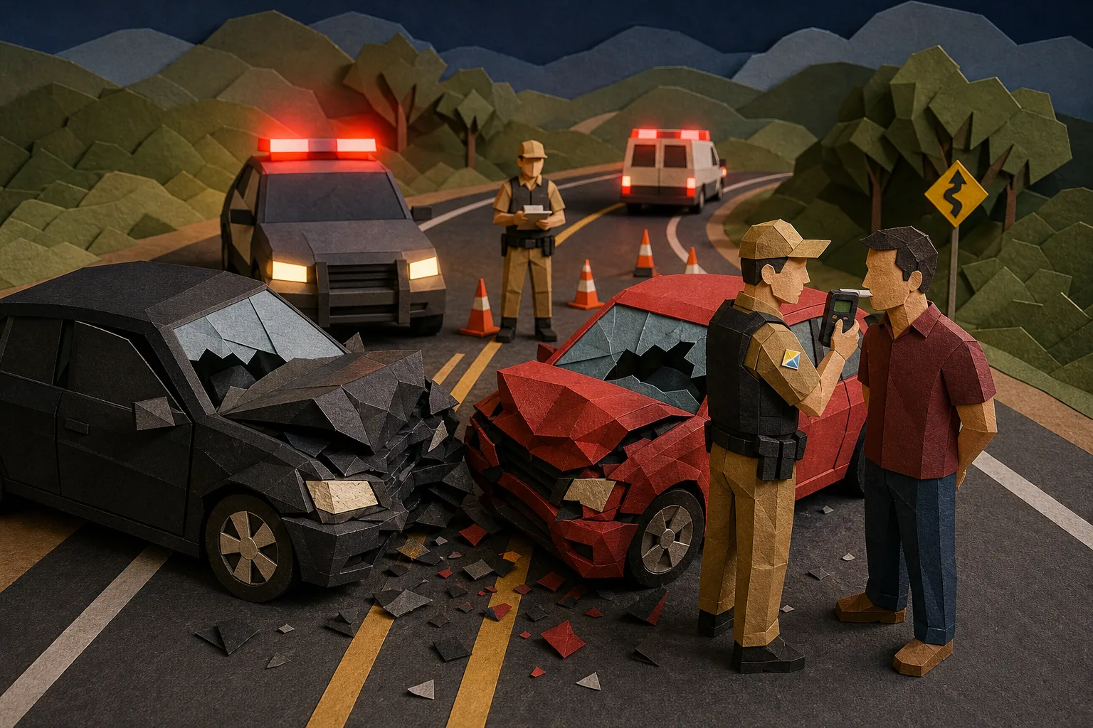 Condutor embriagado trafega na contramão da PR-445 e provoca colisão em Cambé