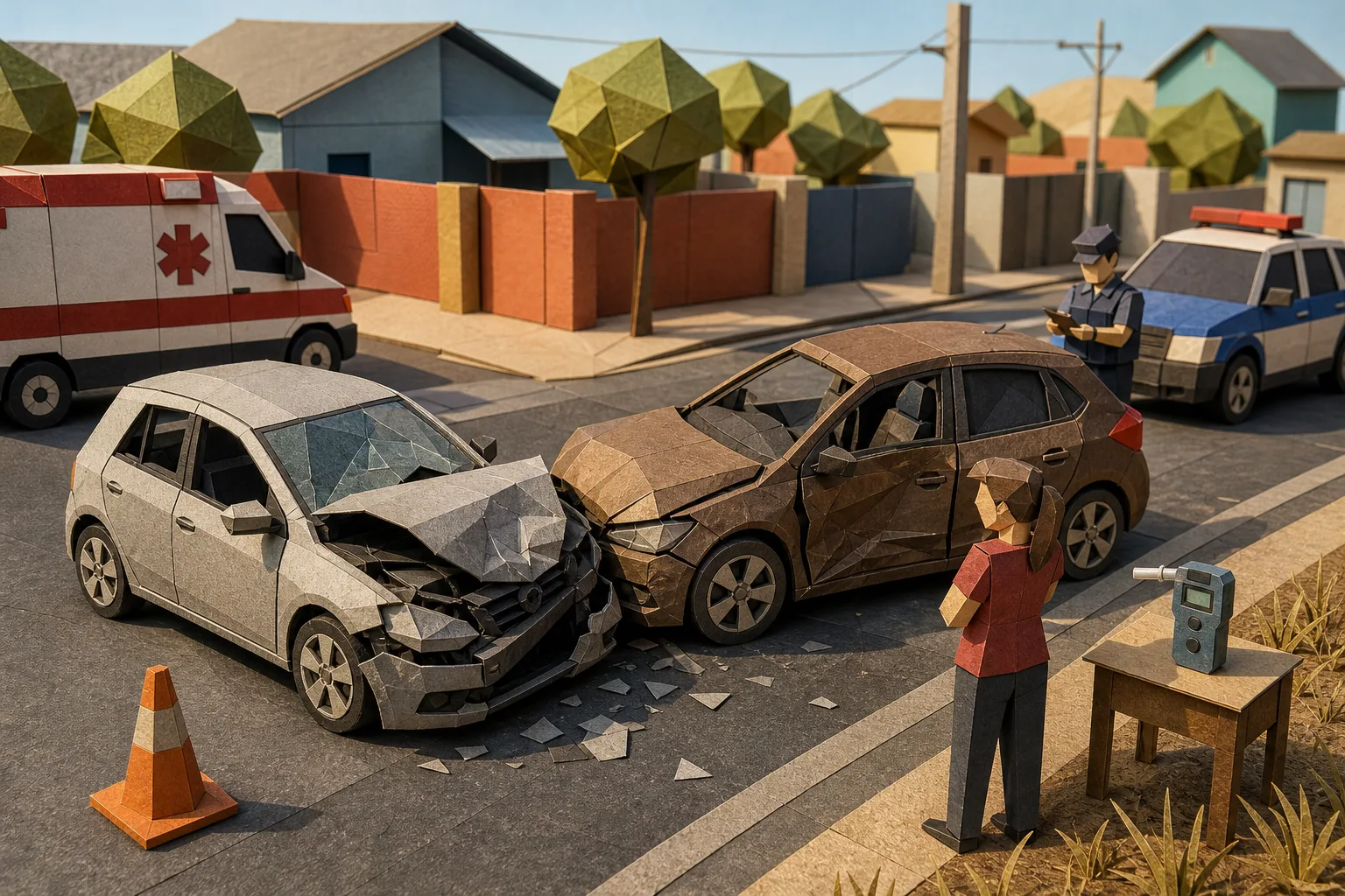 Condutor morre após colisão entre veículos no bairro Cidade Satélite