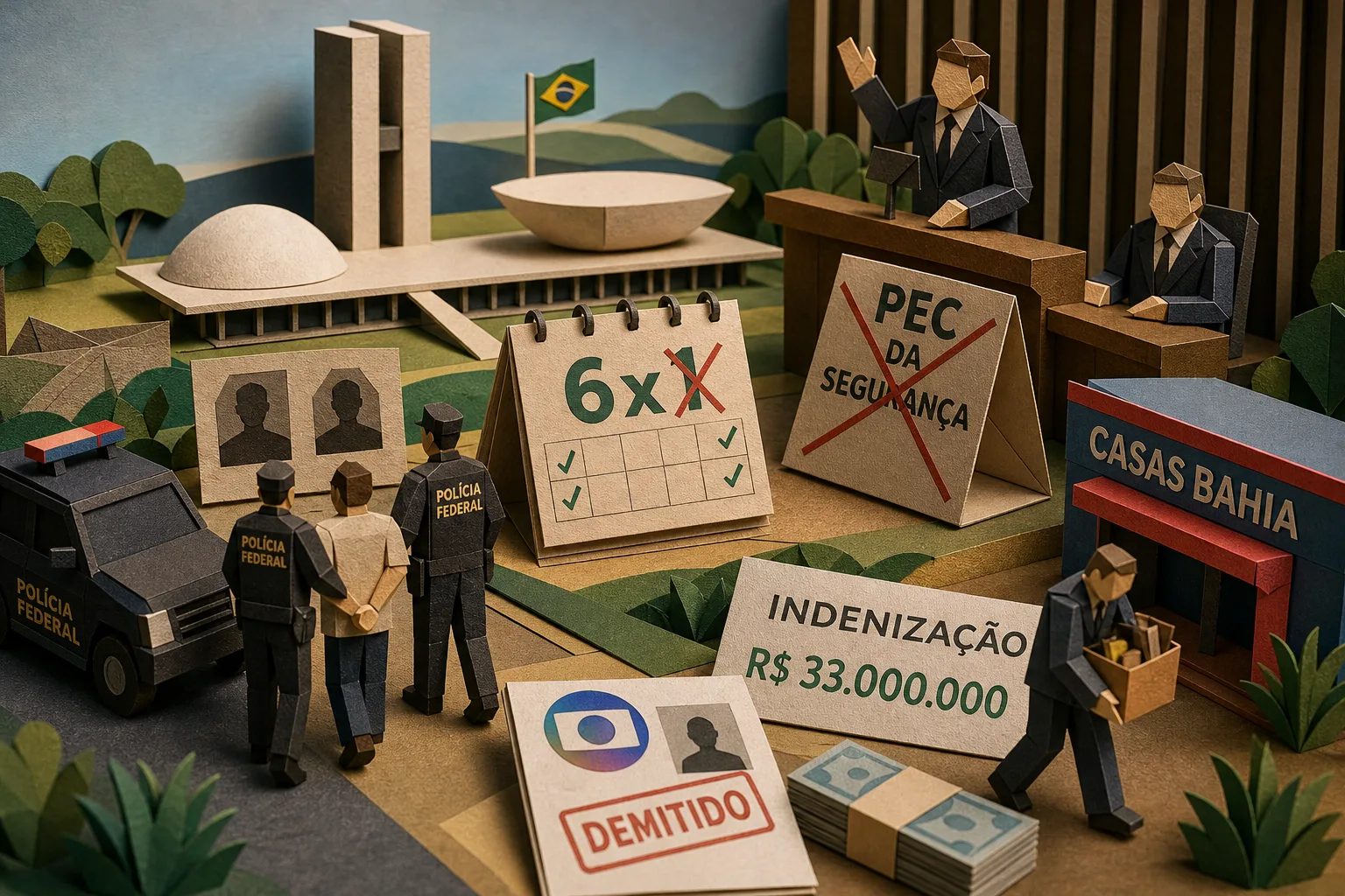 Congresso aprova fim da escala 6x1 e Senado adia votação da PEC da Segurança