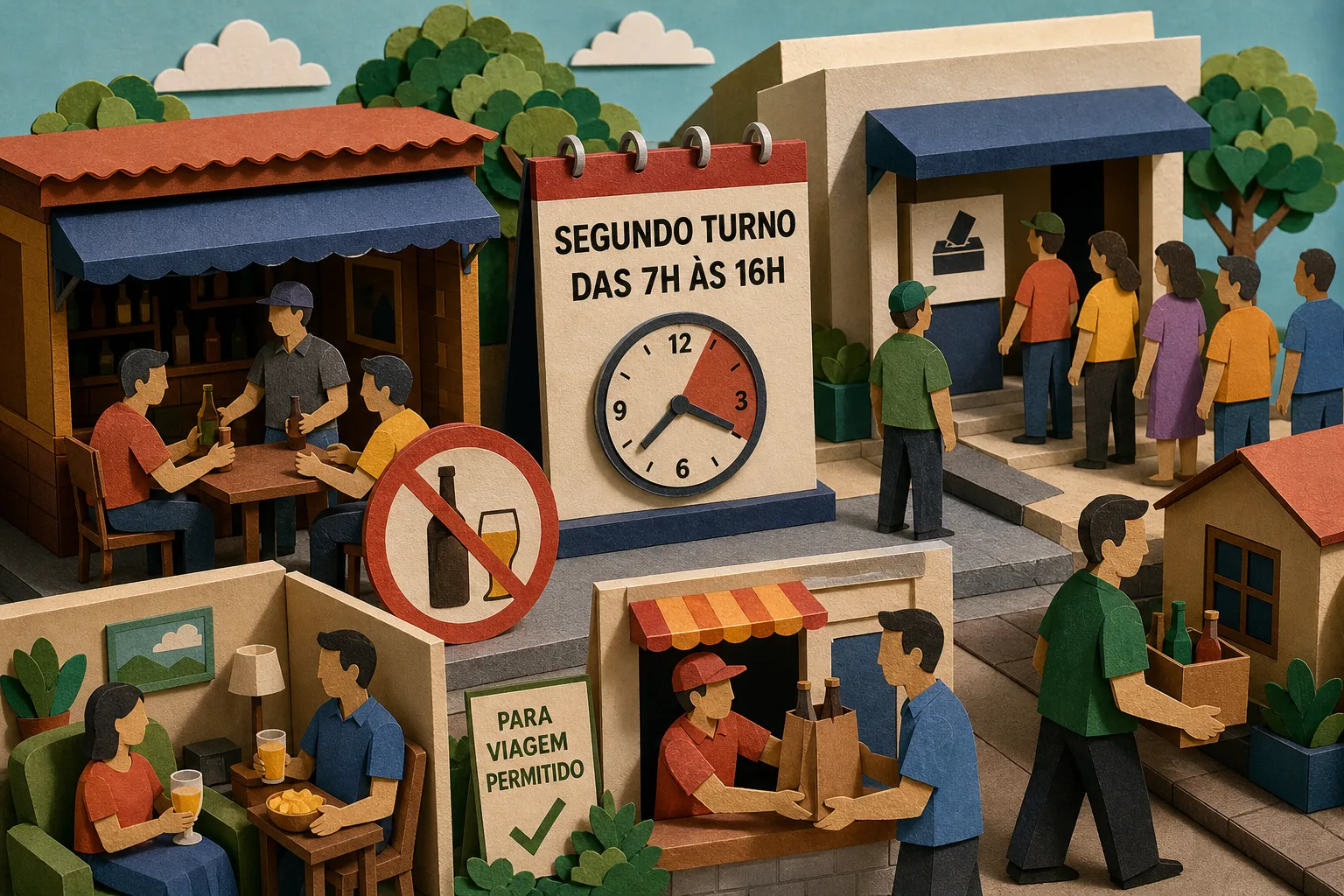 Consumo de bebidas em bares e espaços públicos é vetado no segundo turno em MT