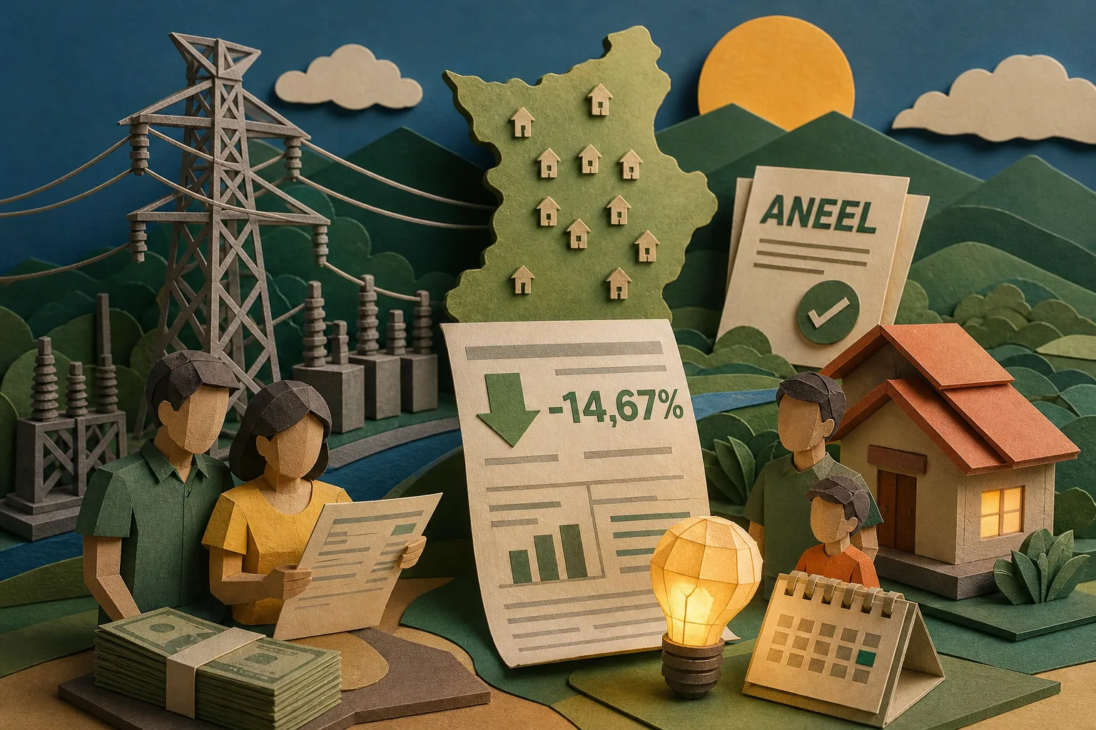 Conta de luz em Roraima fica quase 15% mais barata após revisão da Aneel