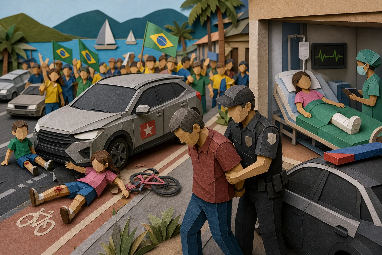 Criança operada após atropelamento em Ilhabela segue internada; condutor foi detido