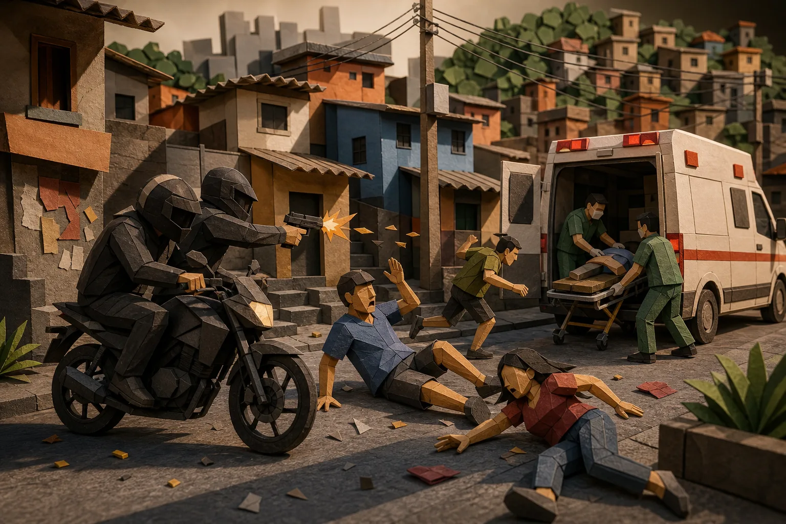 Criminosos em motocicleta deixam três pessoas feridas na Zona Oeste do Rio