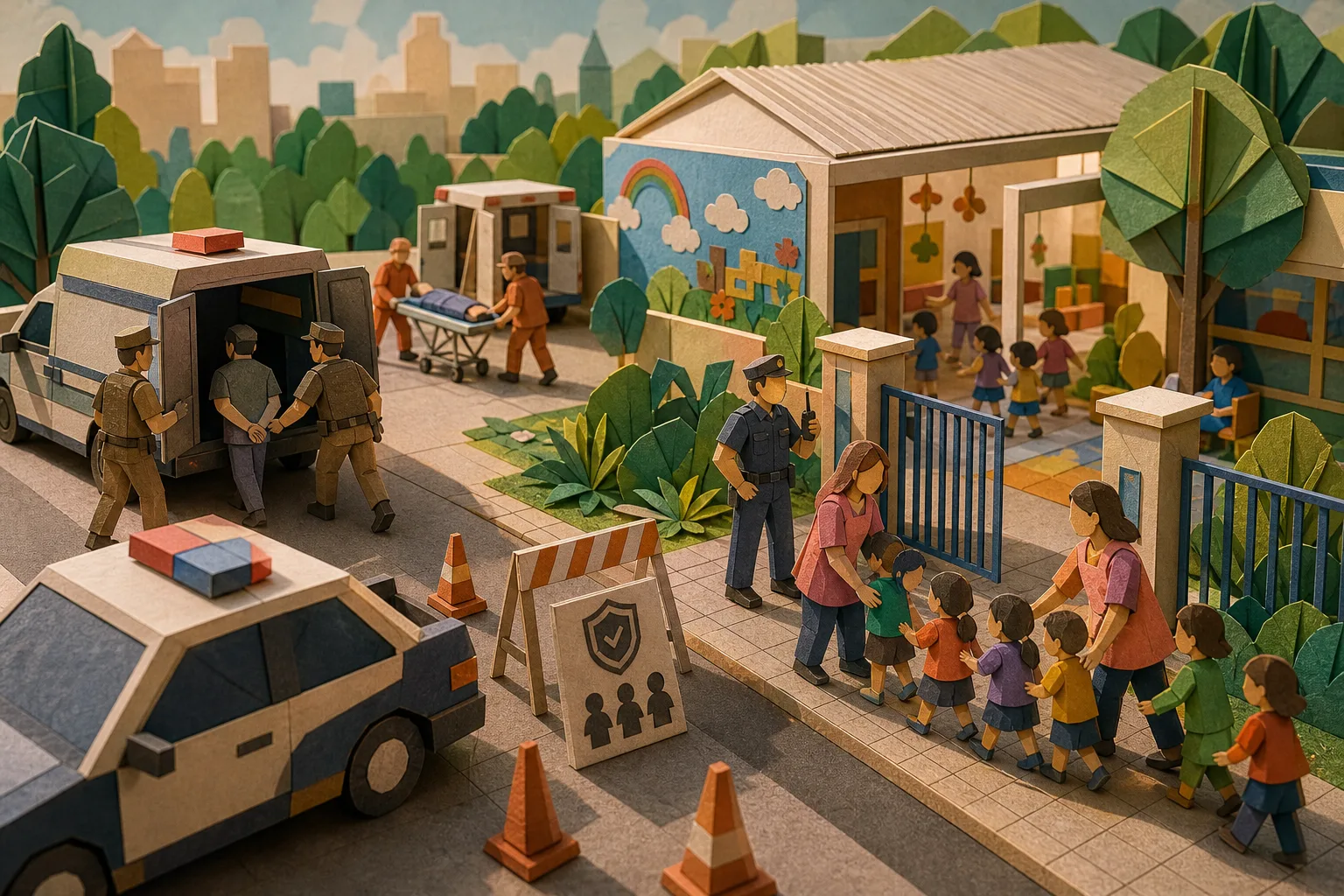 Curitiba amplia segurança escolar após homem manter treze alunos reféns em creche