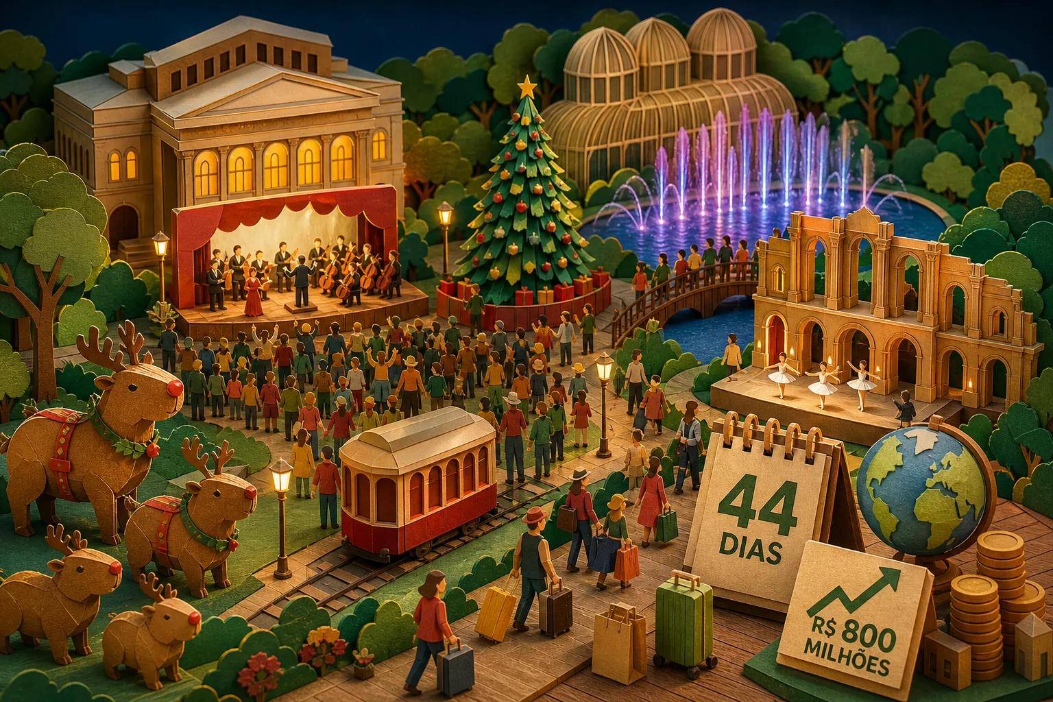 Curitiba anuncia calendário natalino com expectativa de atrair 515 mil turistas