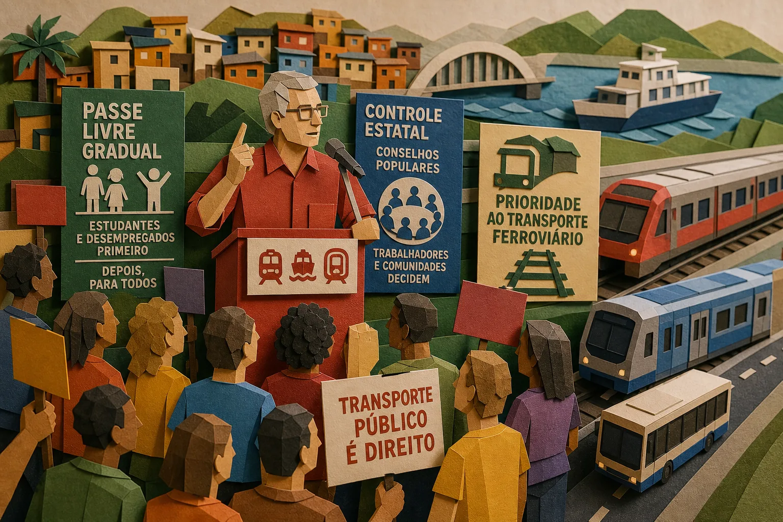 Cyro Garcia defende passe livre gradual e controle estatal dos transportes no RJ