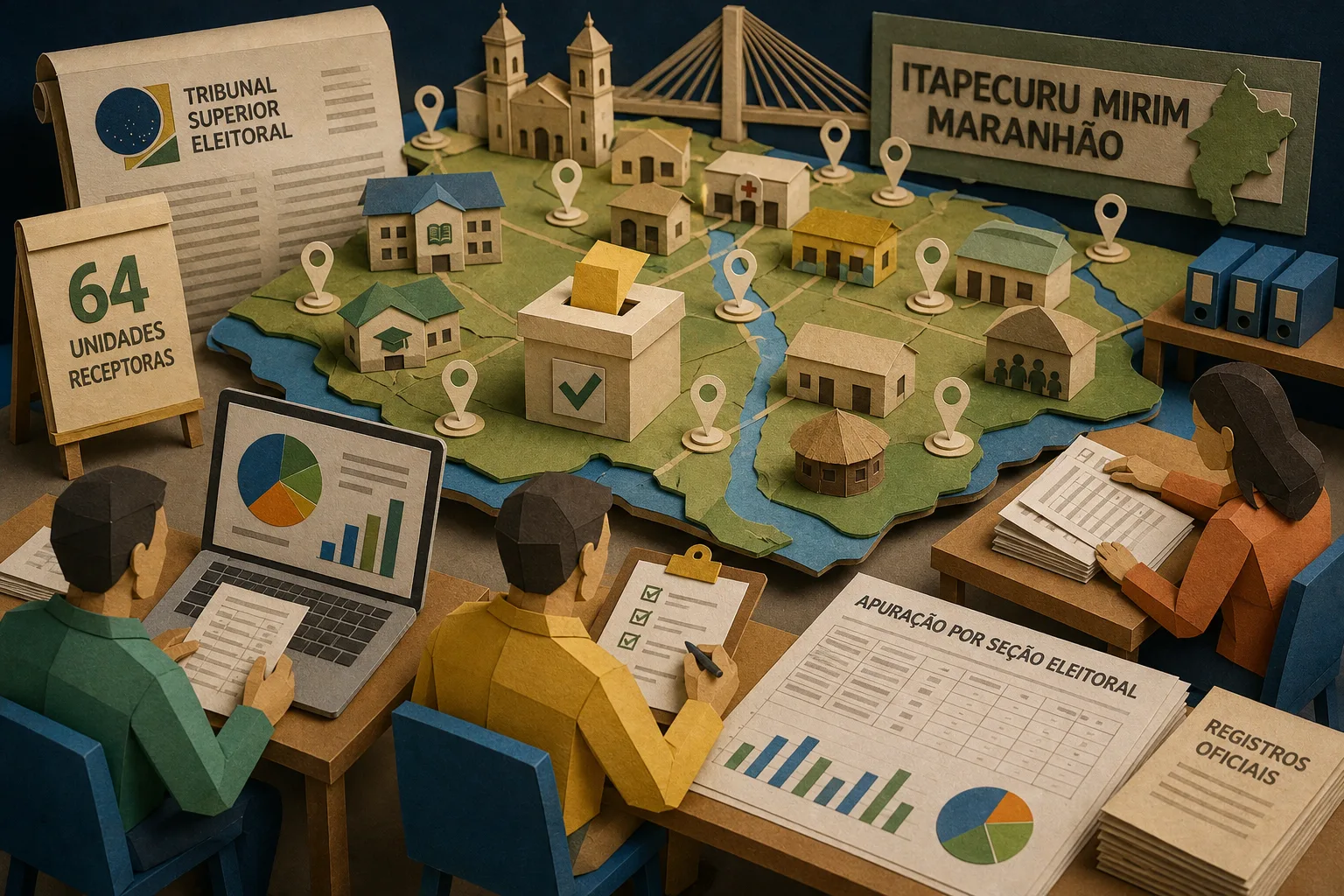 Dados do TSE mostram contagem de votos por seção eleitoral em Itapecuru Mirim