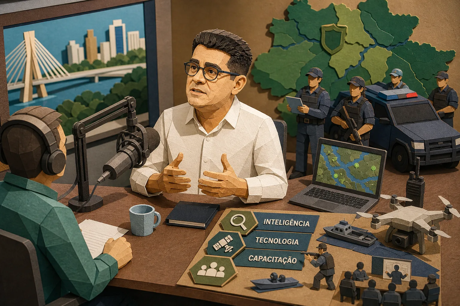 David Almeida quer ampliar investimentos em inteligência contra o crime no Amazonas