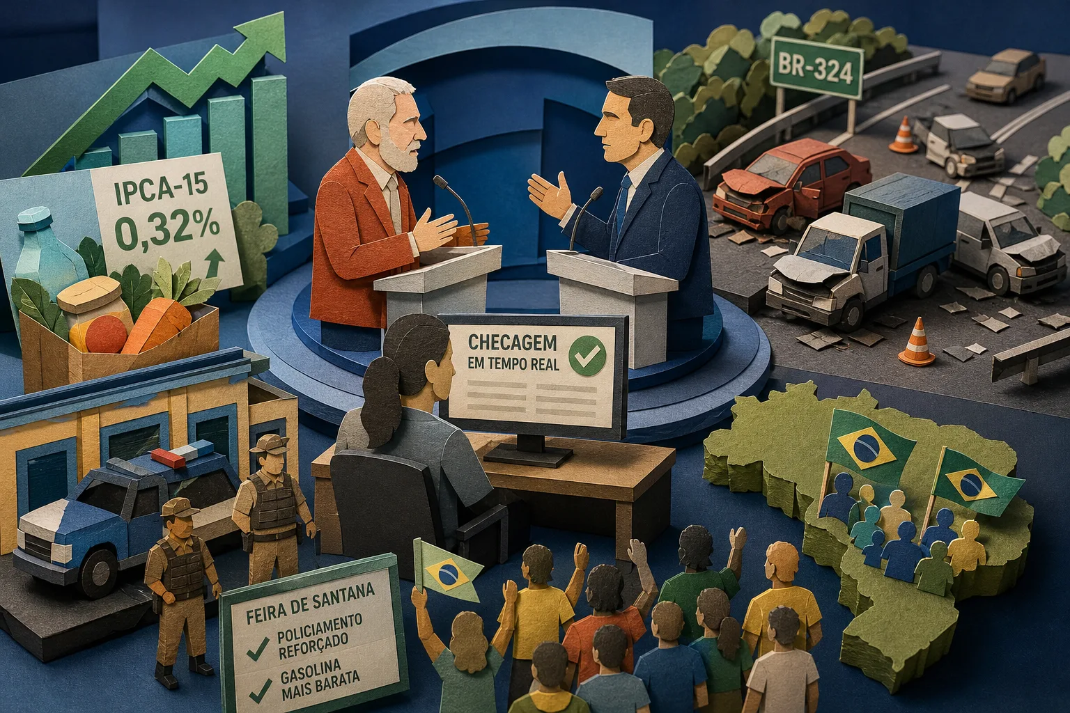 Debate presidencial final entre Lula e Flávio Bolsonaro mobiliza o país