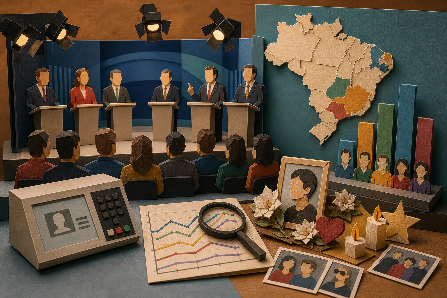 Debate presidencial na TV e pesquisas estaduais marcam a reta final das eleições