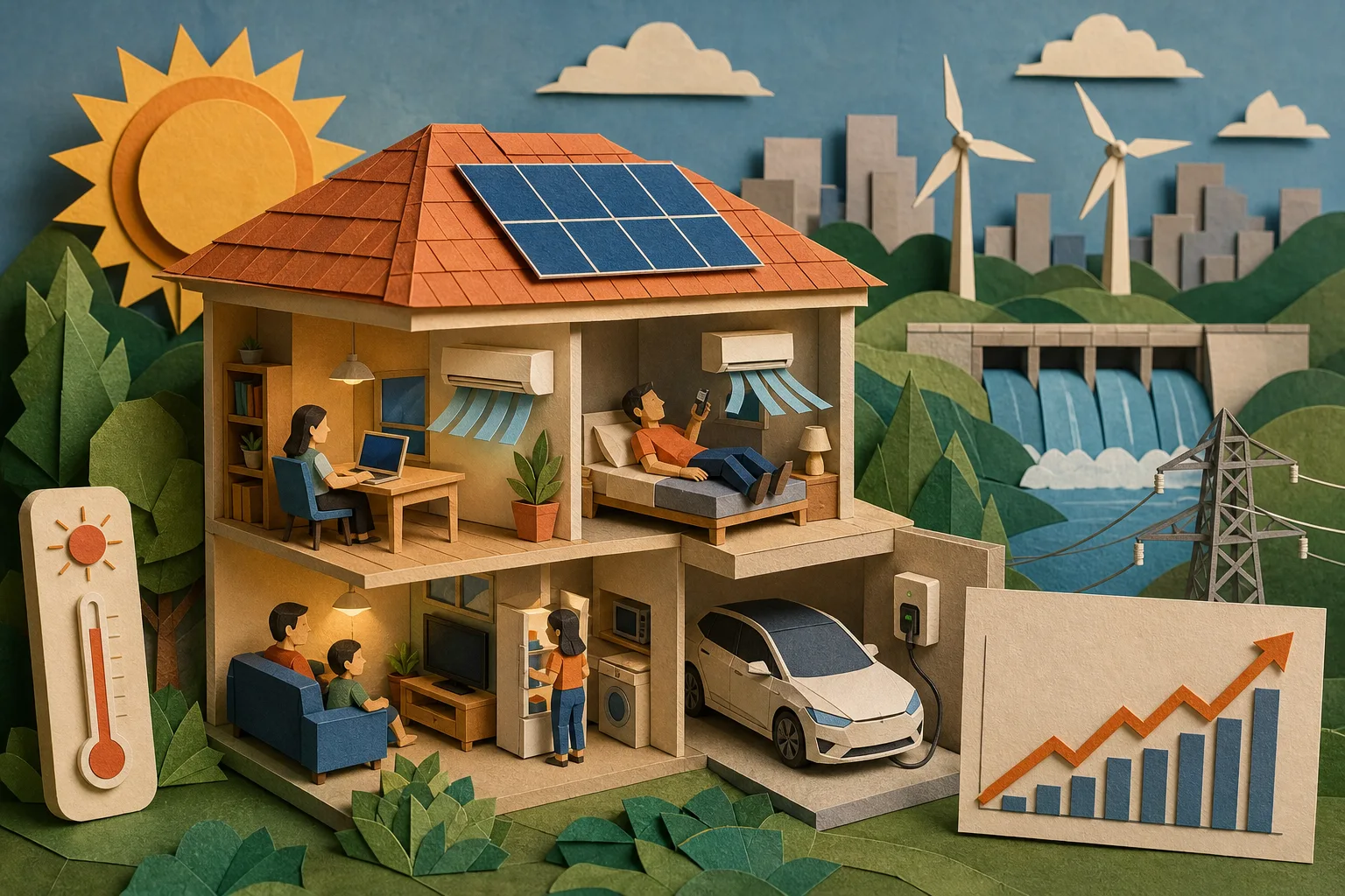 Demanda doméstica por energia no Brasil alcança patamar mais elevado desde 1998