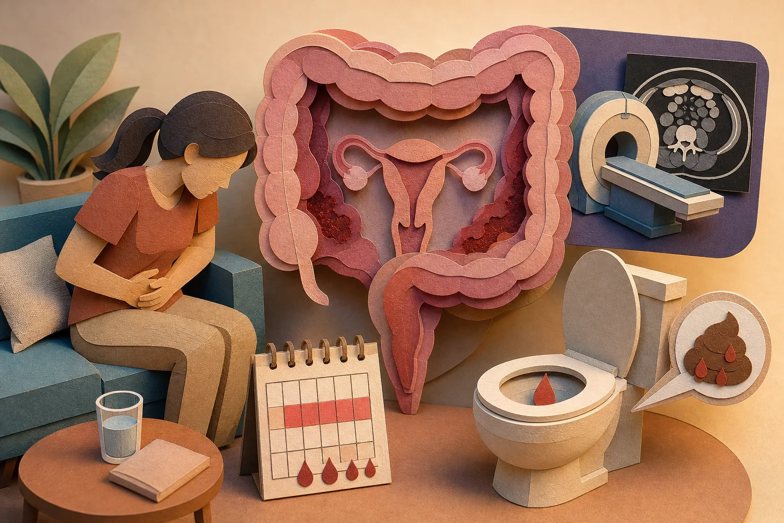 Desconfortos intestinais ligados ao ciclo menstrual podem indicar endometriose