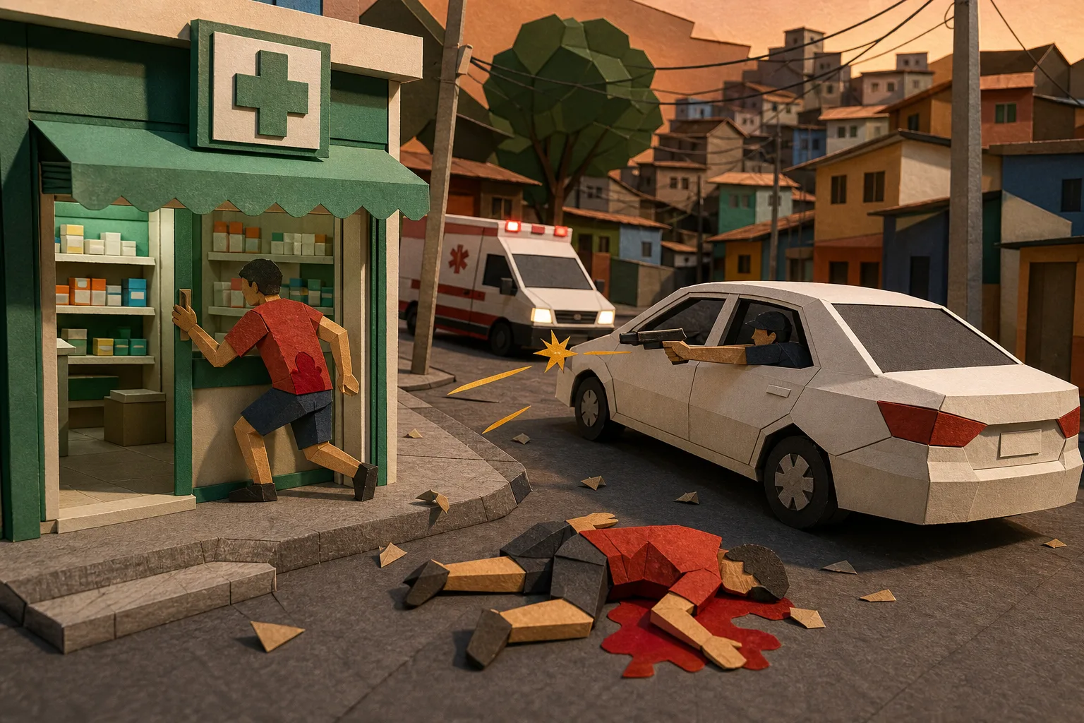 Disparos efetuados de carro deixam um morto e um ferido no bairro da Pedreira