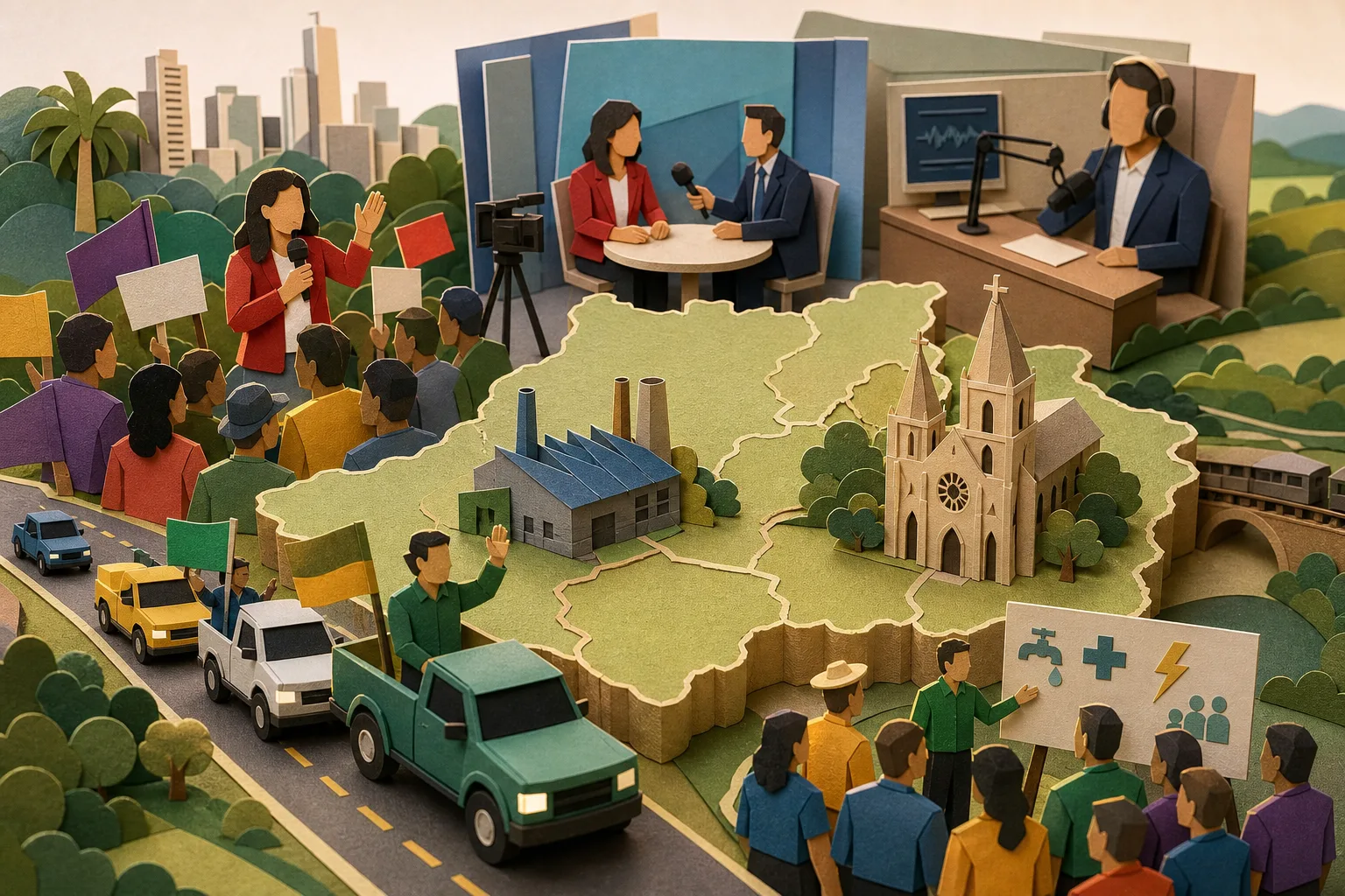 Disputa pelo governo de Goiás movimenta carreatas e entrevistas pelo estado