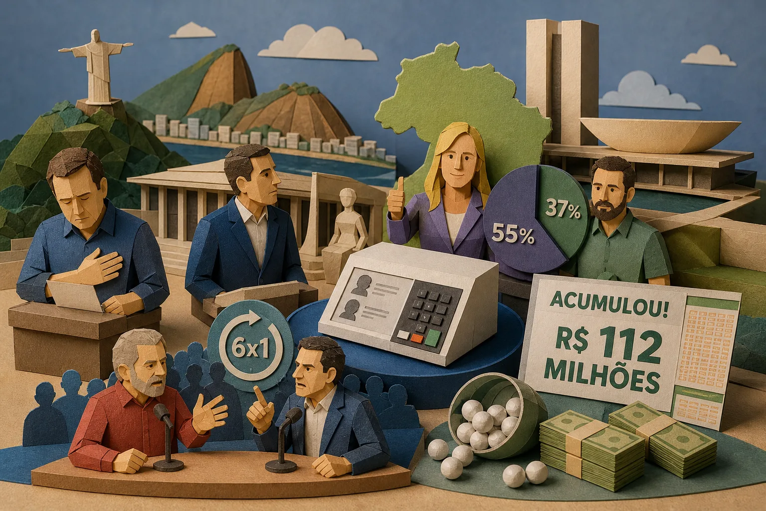 Disputas eleitorais no RJ e DF e debate sobre escala 6x1 marcam o cenário político