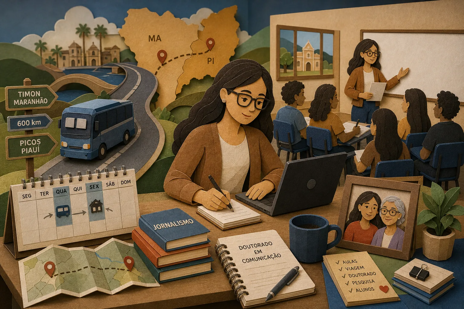 Docente da Uespi faz viagens de seis horas toda semana para lecionar no campus de Picos
