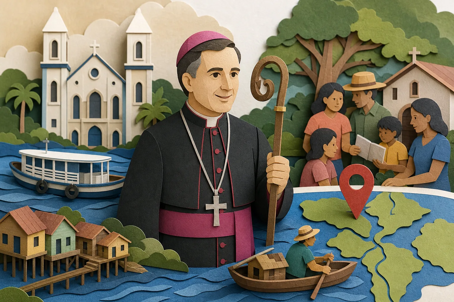 Dom Paulo Andreolli é anunciado como novo líder da diocese de Ponta de Pedras