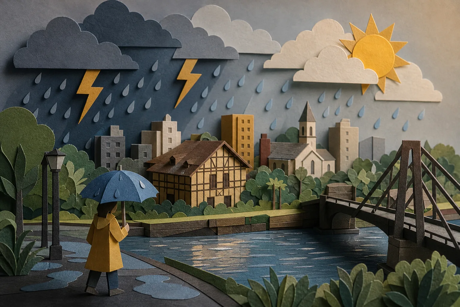 Domingo em Joinville será marcado por chuva intensa e termômetros até 20ºC
