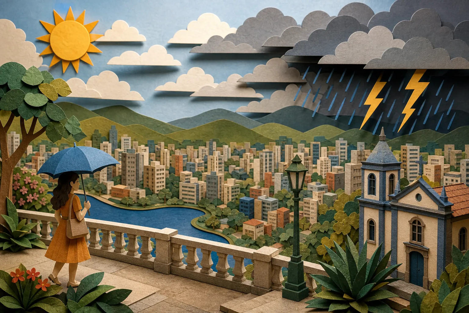 Domingo na capital mineira terá calor de até 29ºC e trovoadas a partir da tarde