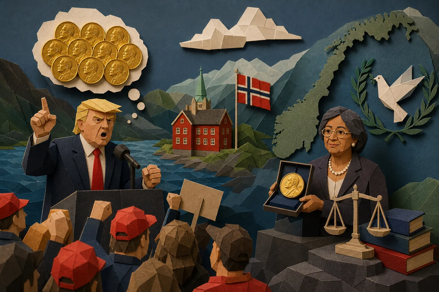 Donald Trump contesta resultado do Nobel da Paz e faz críticas à Noruega