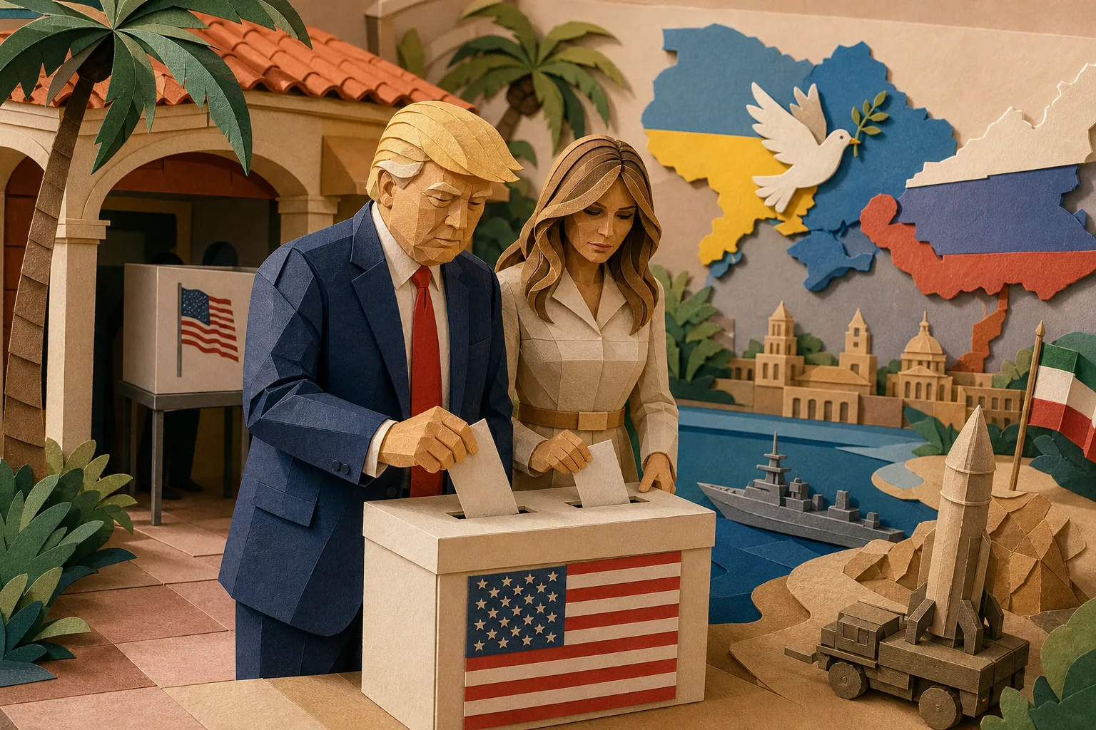 Donald Trump e primeira-dama votam de forma antecipada na Flórida